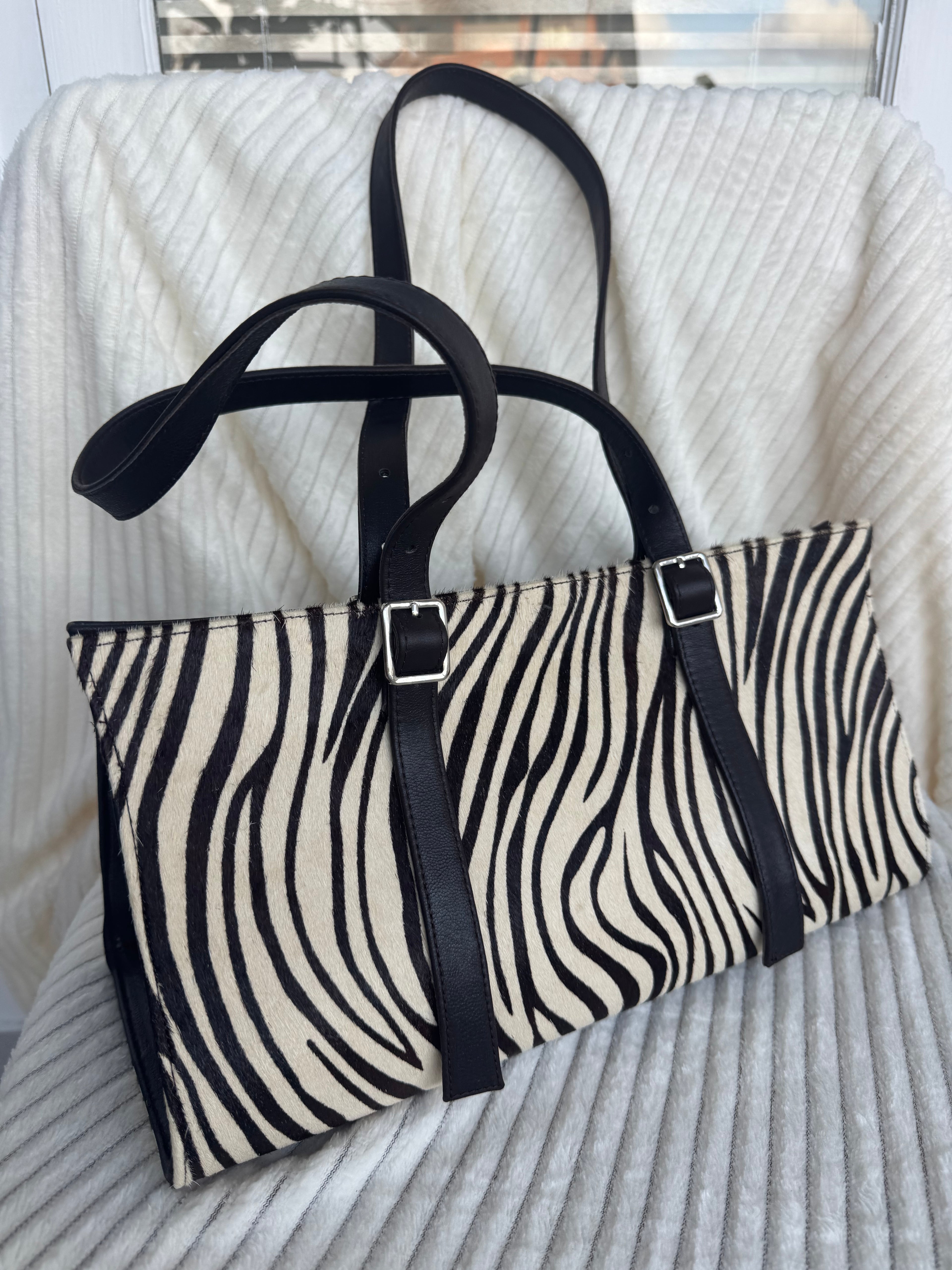 ZULU genuine cowhide and lamb leather bag