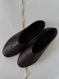Handmade brown genuine python skin ballet flats by HEDONISTBALI, made to order in Bali - photo 1