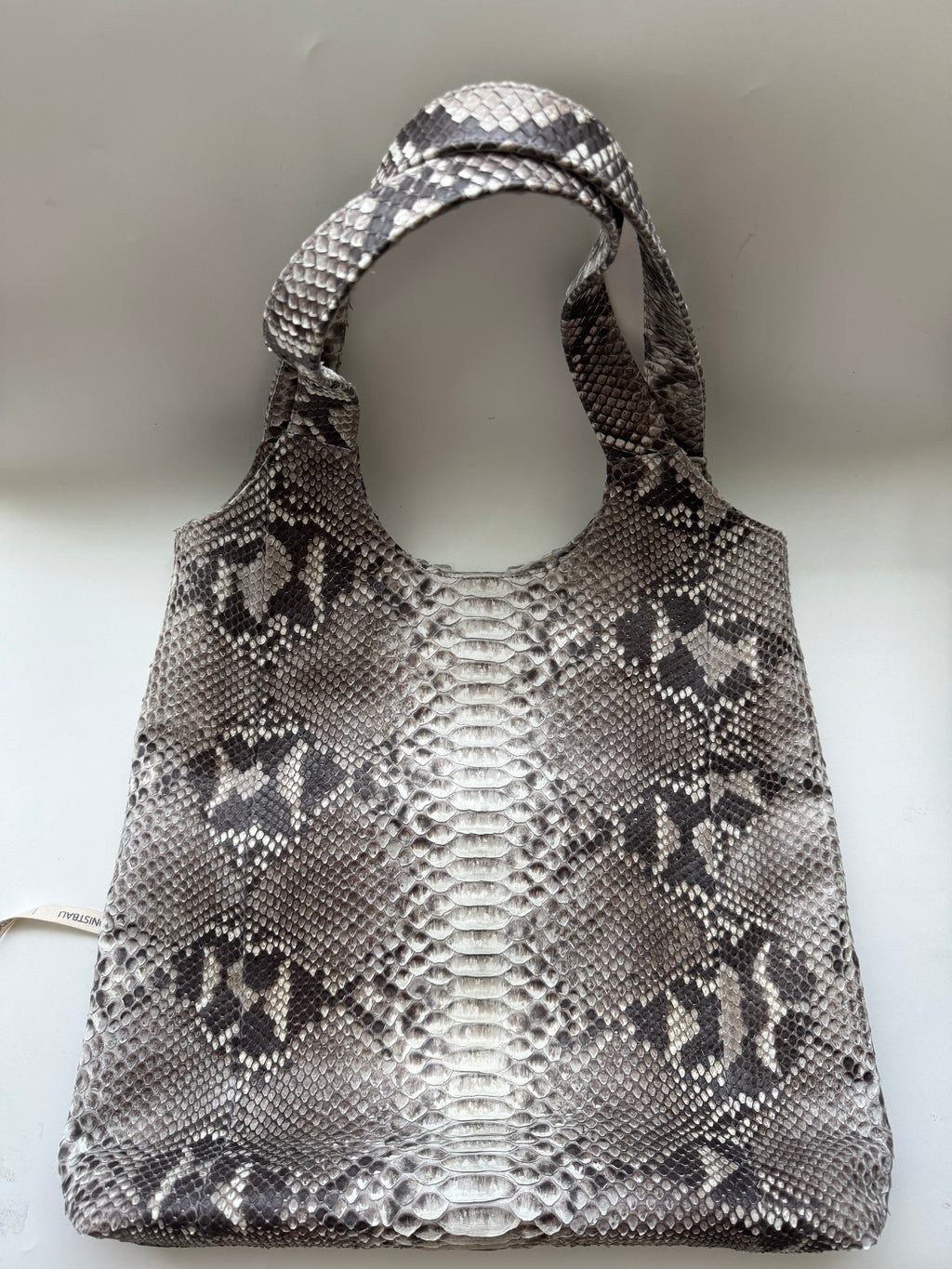 Exotic leather tote bag in genuine python skin, handcrafted in Bali - photo 7