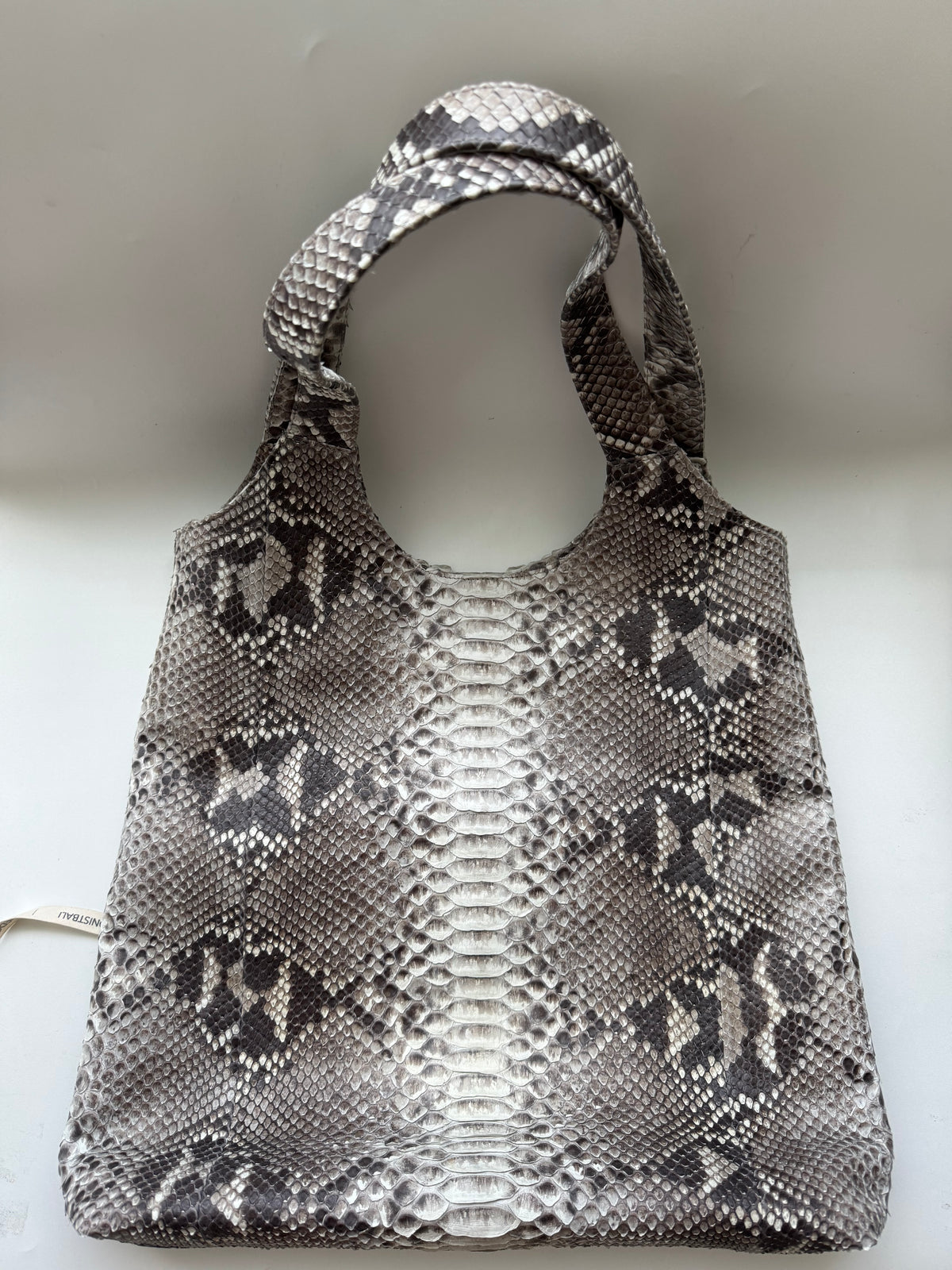 Exotic leather tote bag in genuine python skin, handcrafted in Bali - photo 7
