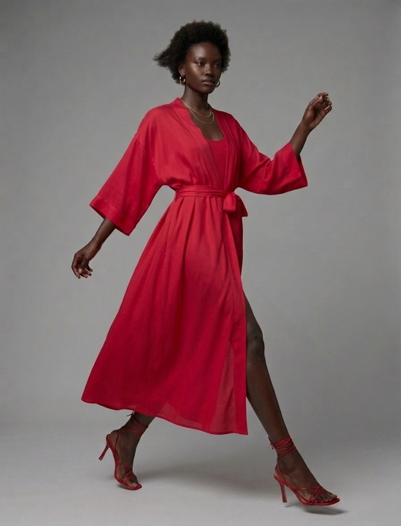 Beach Kimono — Red Hot
