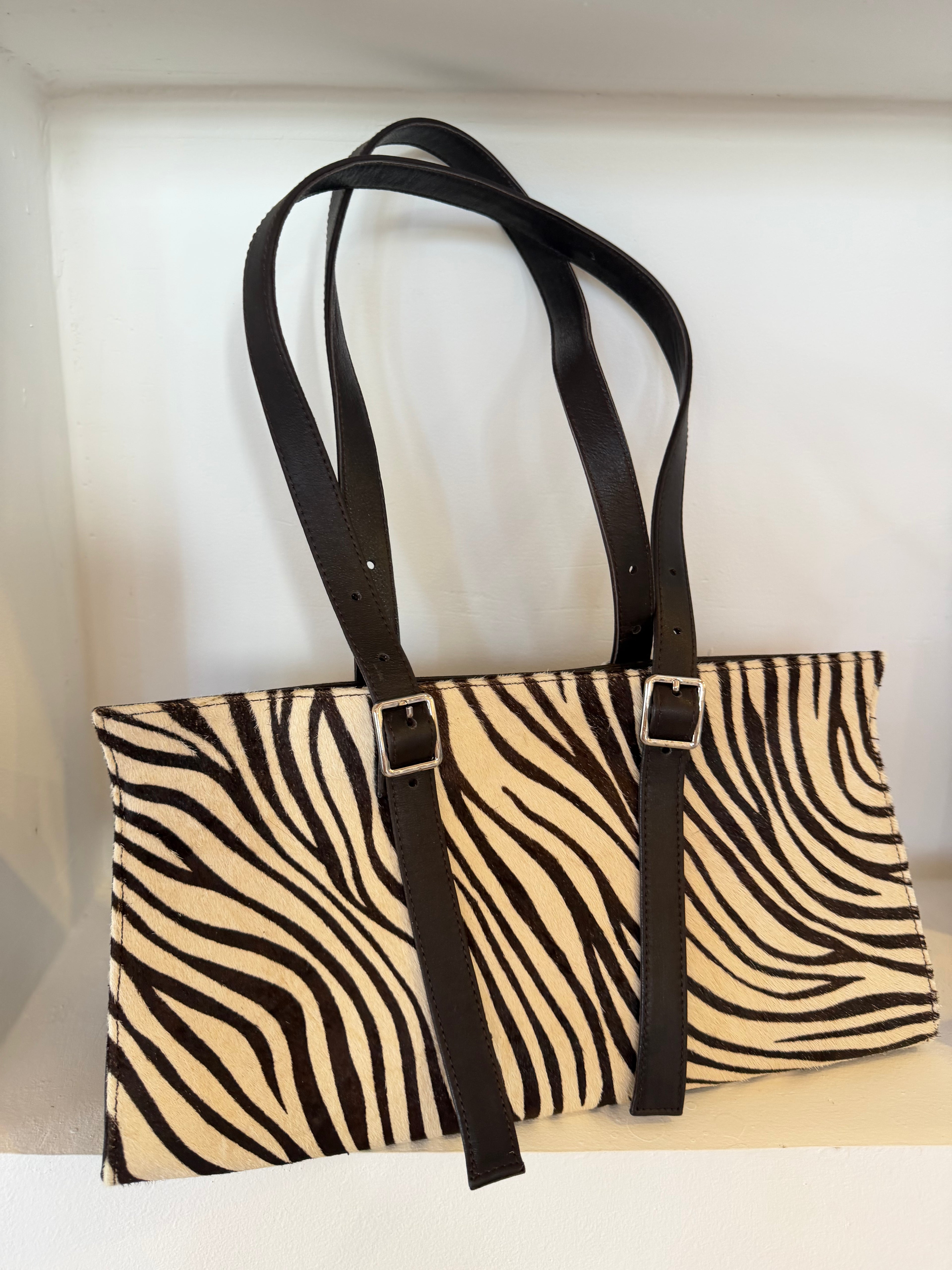 ZULU genuine cowhide and lamb leather bag