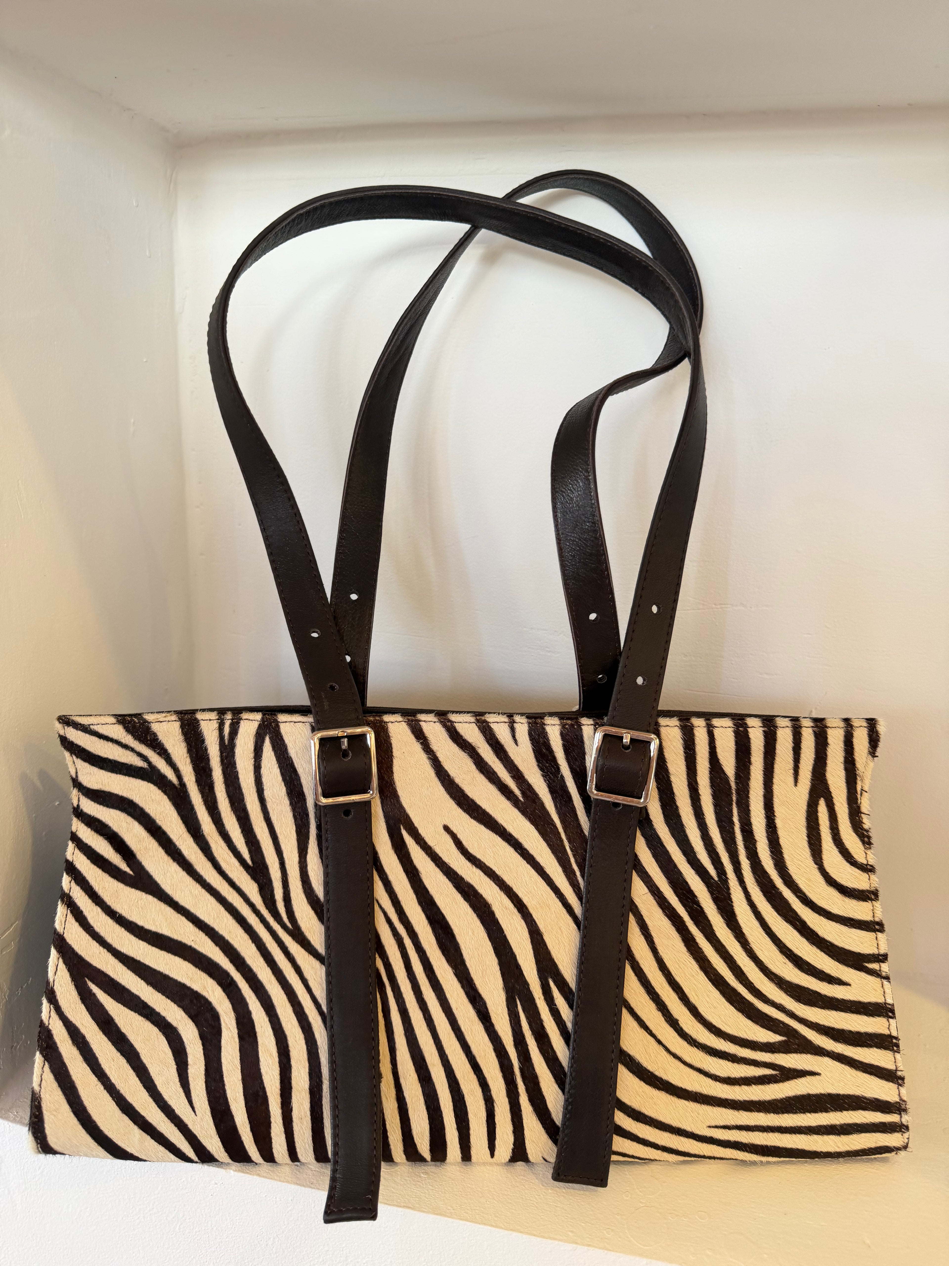 ZULU genuine cowhide and lamb leather bag