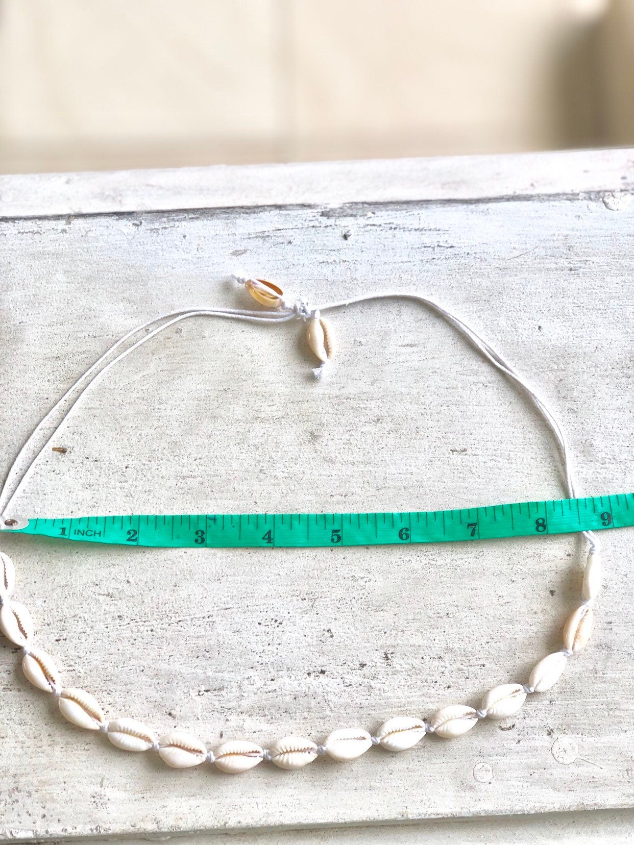 Shell Choker Necklace — White Cowrie