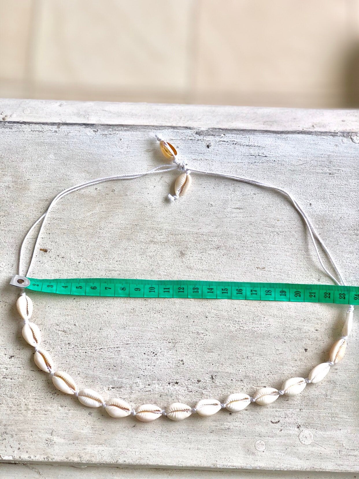 Shell Choker Necklace — White Cowrie