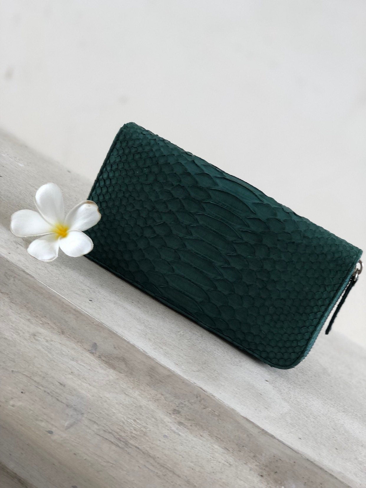 Python Wallet Dark Green