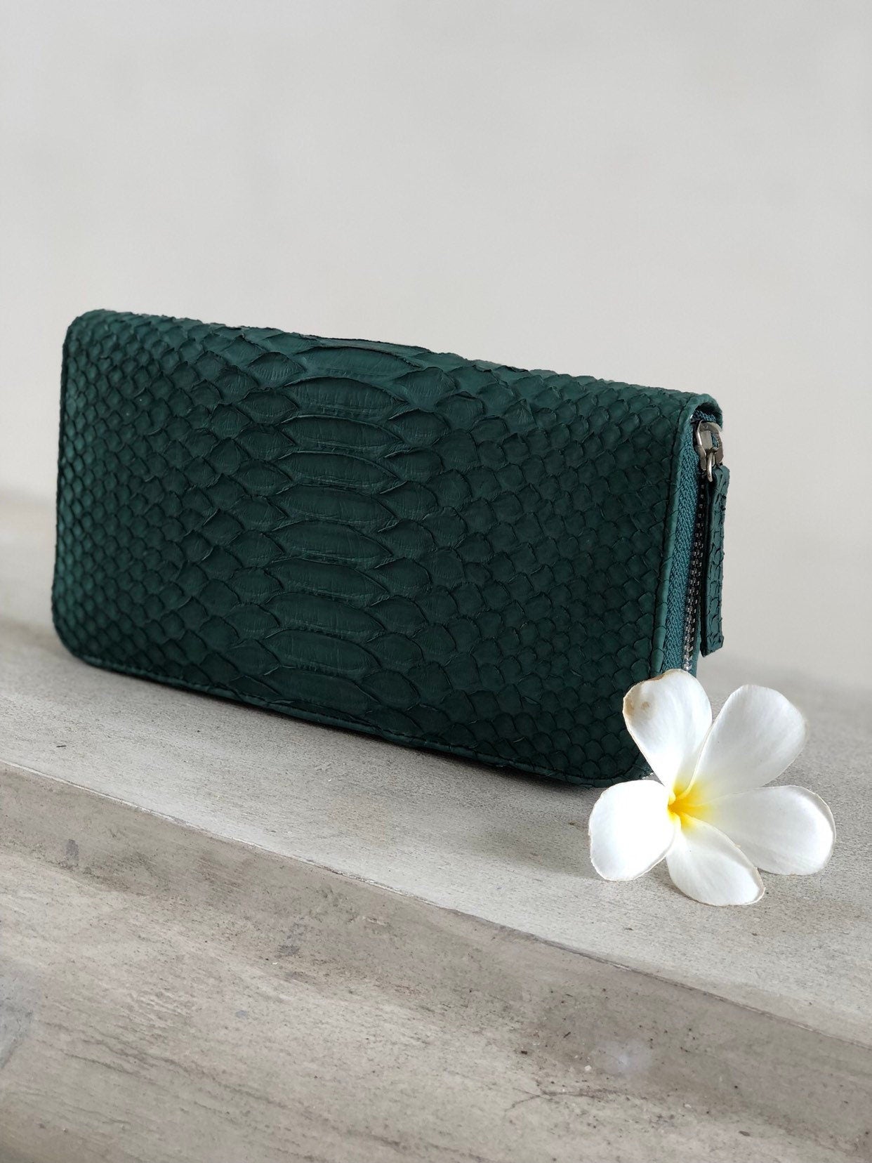 Python Wallet Dark Green
