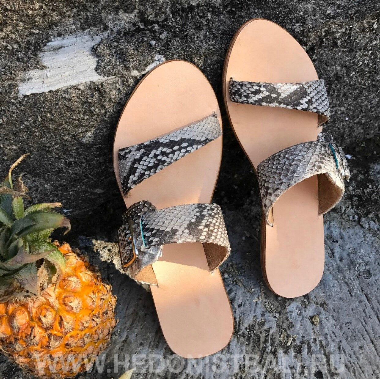 Python skin sandal | Women summer sandals | leather flops | genuine python skin shoes |  summer shoes | flat woman shoes | designer sandal