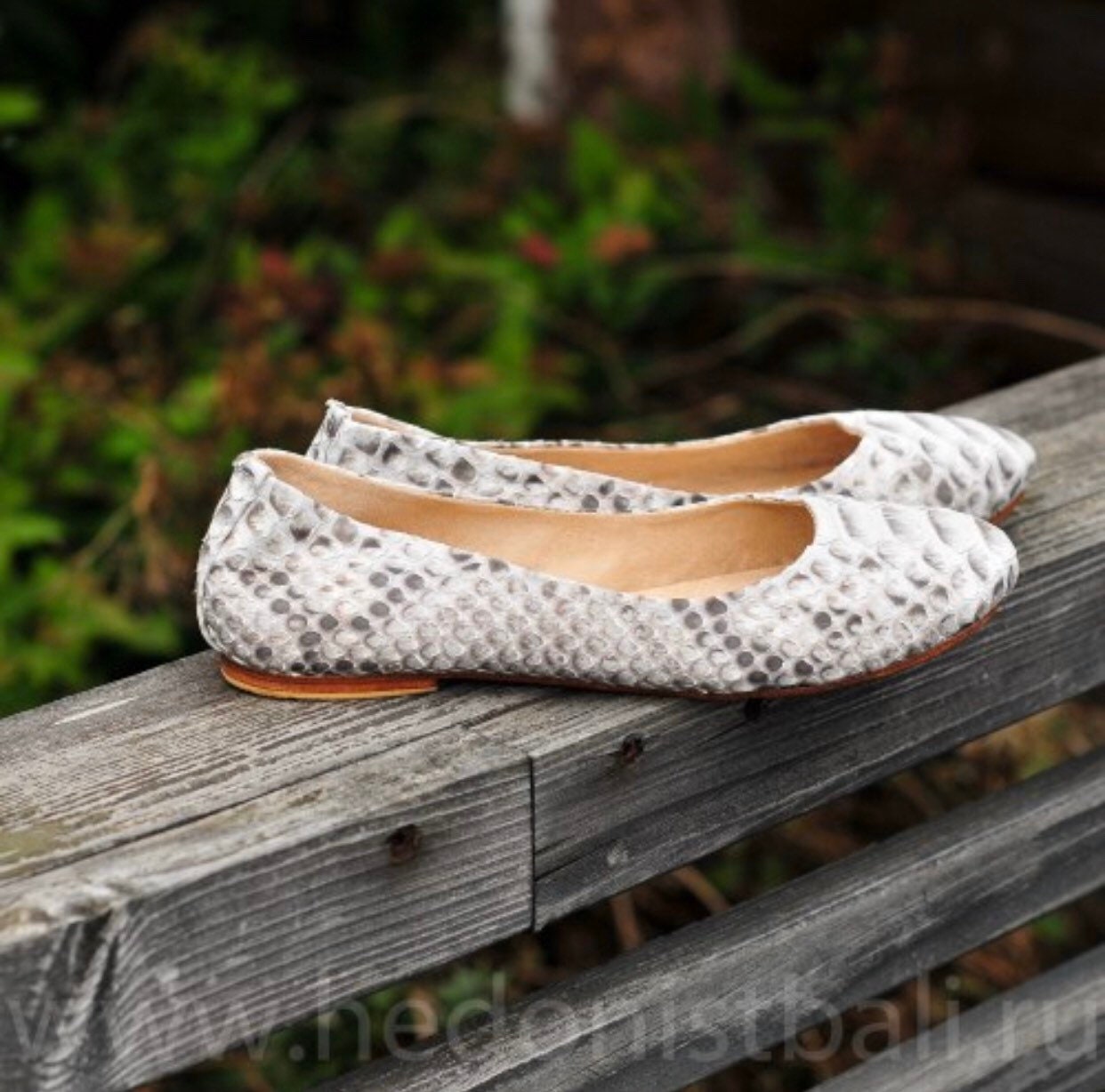 Python skin balet shoes | Woman flat shoes | exotic leather shoes | snake print flat mules | Genuine python gray flat shoes | elegant  shoes
