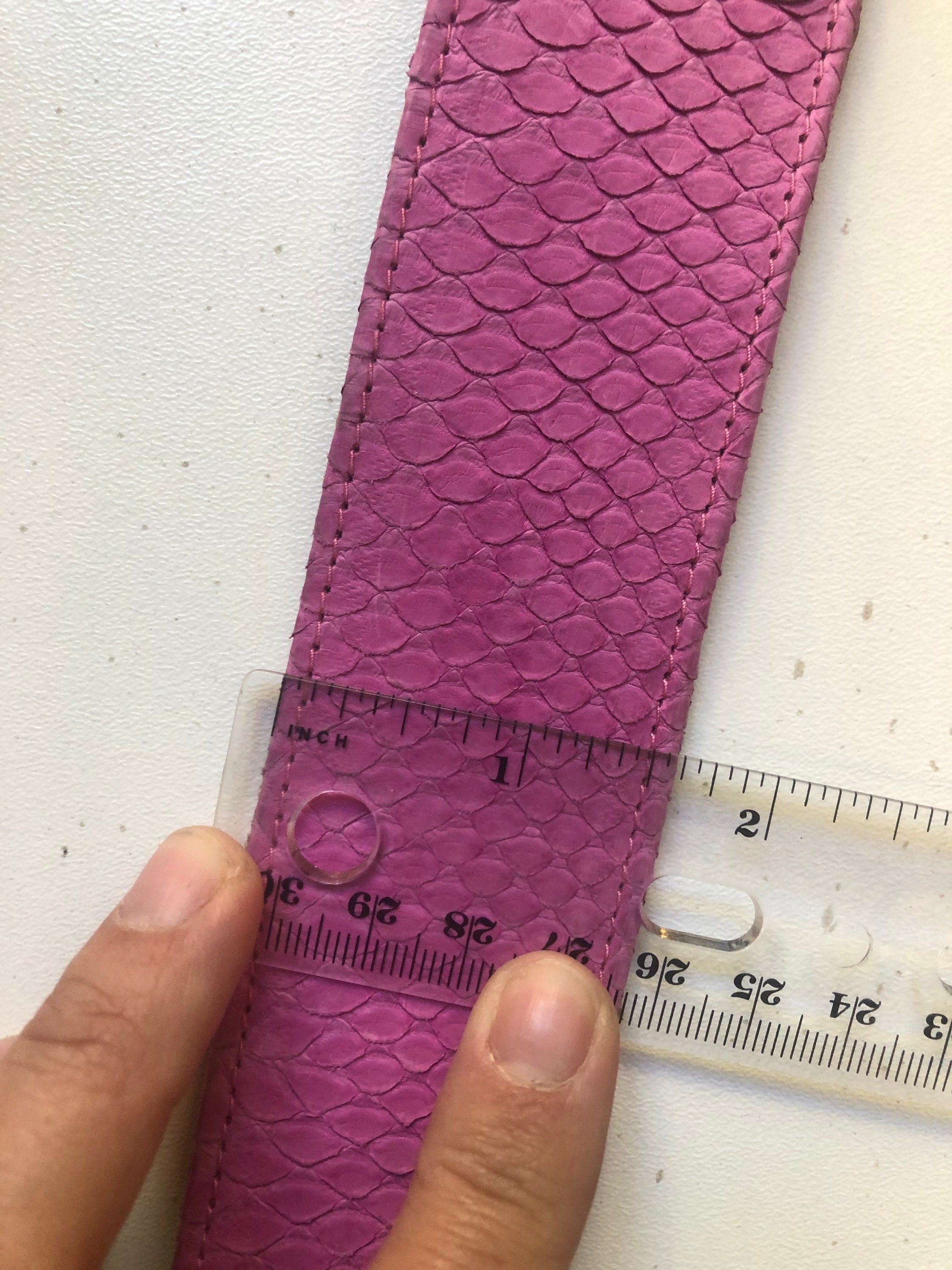 Pink Genuine Python Skin Bracelet