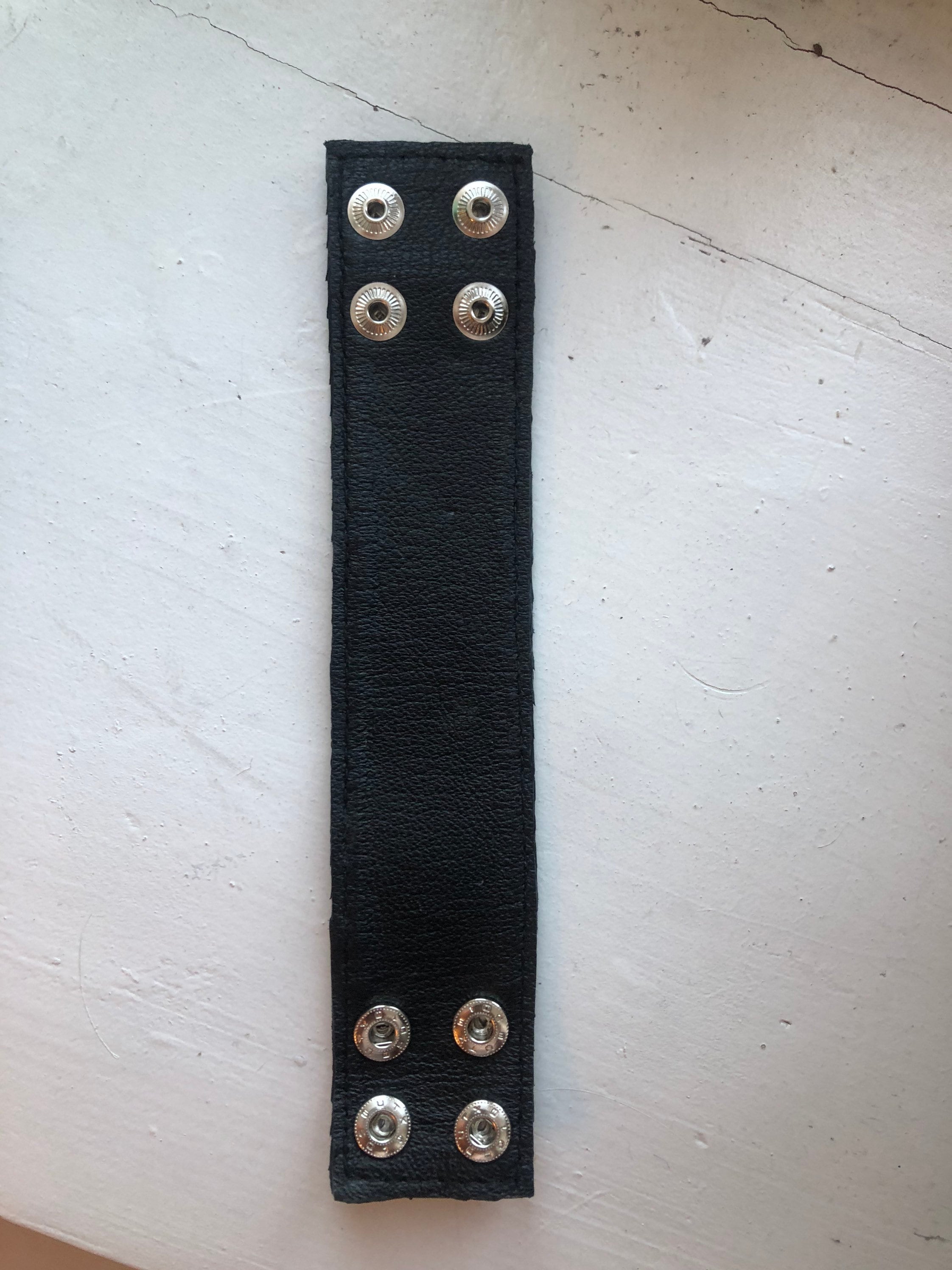 Black Python Skin Bracelet