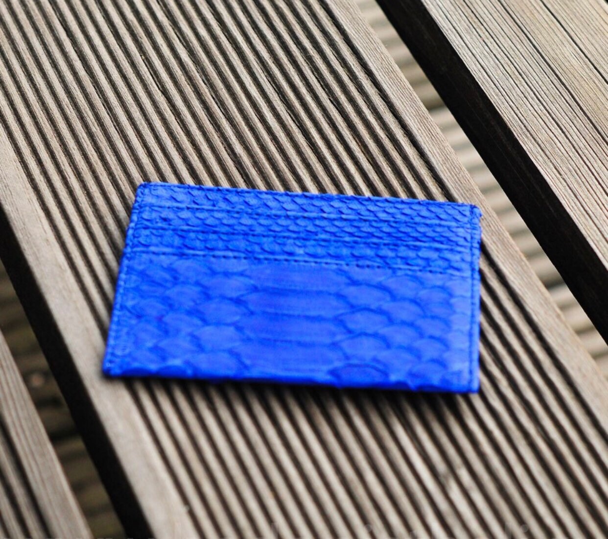 Genuine Python Skin Business Card Holder