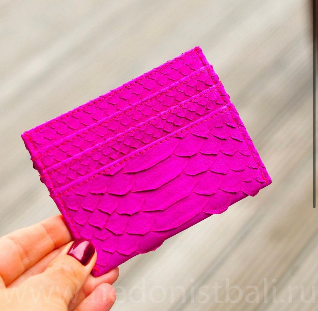 READY TO SHIP Genuine python skin creditcards holder