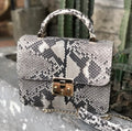 Genuine Python Skin Crosshandle Bag