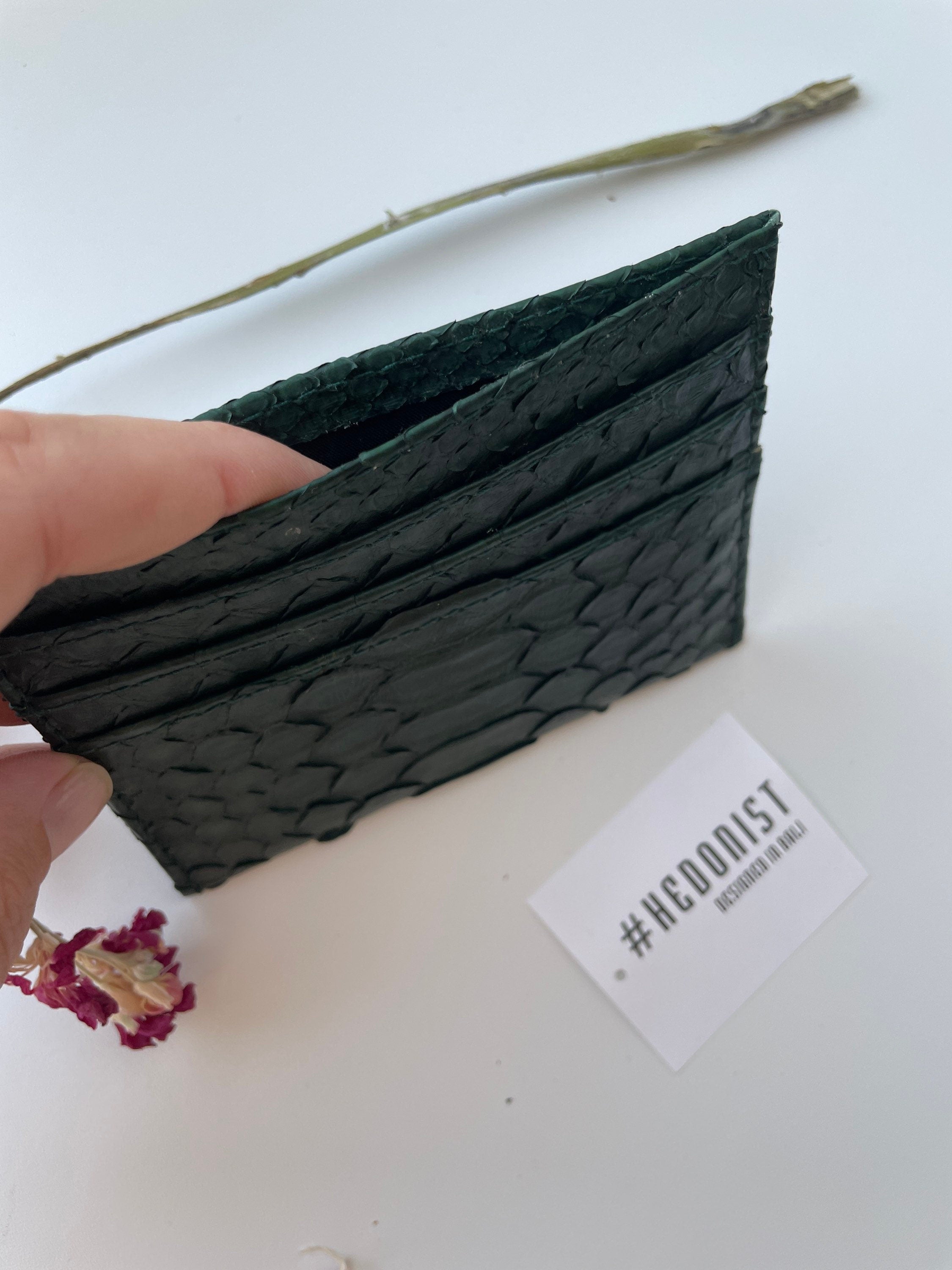 READY TO SHIP Genuine python skin creditcards holder