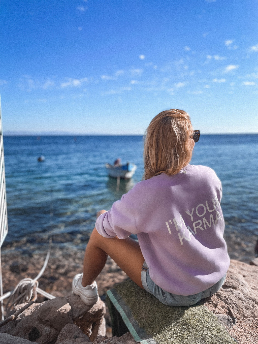 Comfy Loose Fleece Sweatshirt — Very Peri