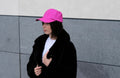 Genuine python skin women baseball cap — Red