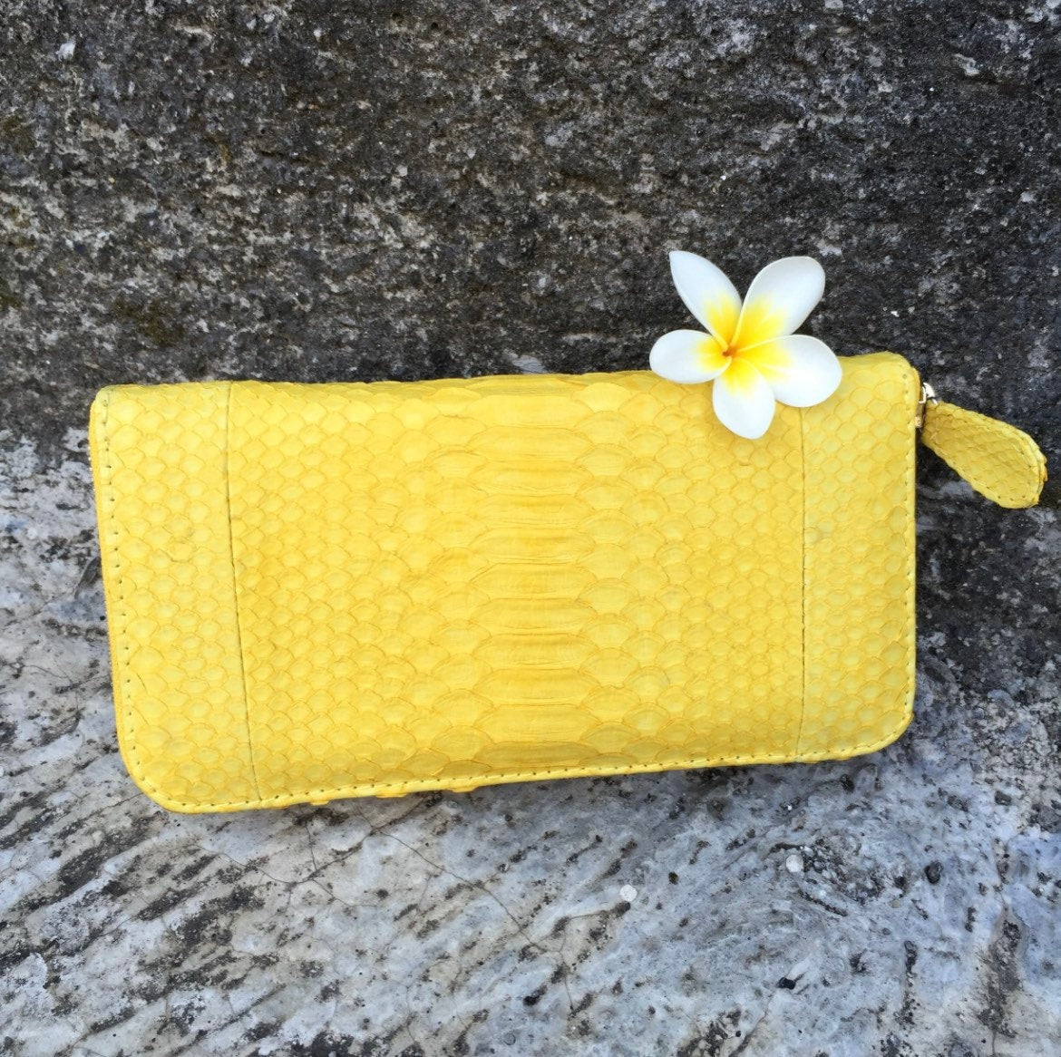 Wallet genuine python skin yellow color, women wallet, leather lady wallet, classic zip wallet, designer wallet handmade, money wallet — Red