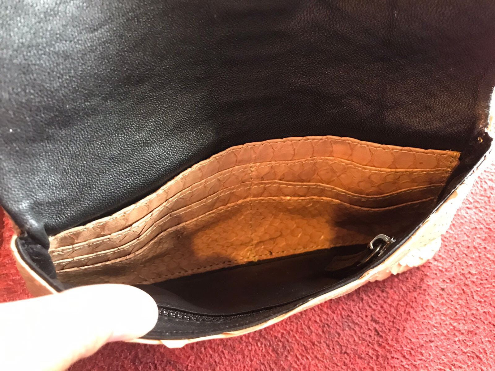 Genuine python skin small clutch/wallet