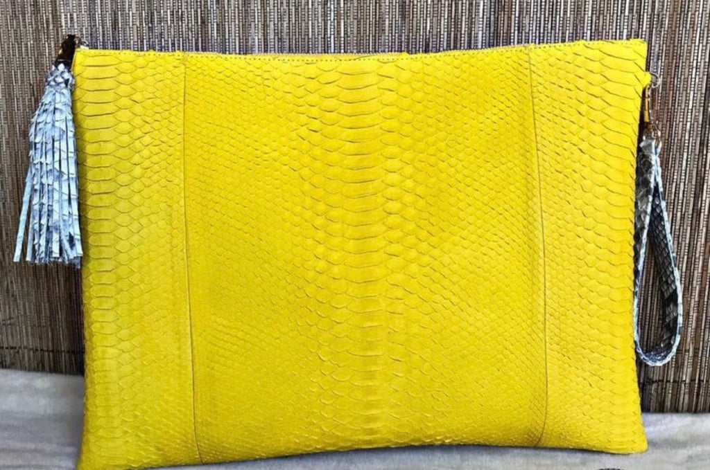 Genuine Python Skin Laptop Case
