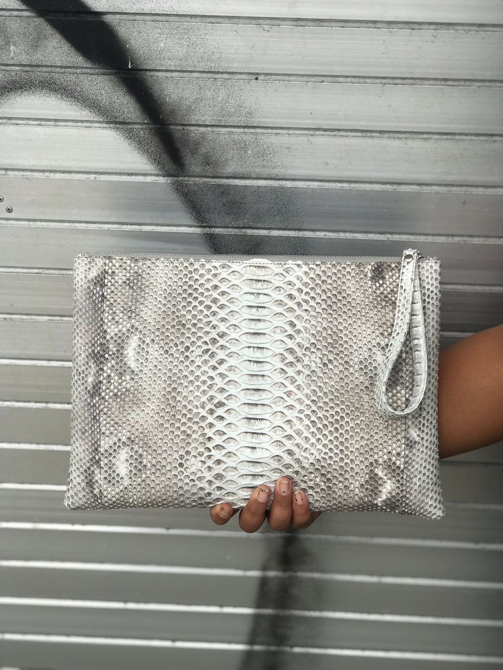 Genuine Python Skin Laptop Case — Yellow