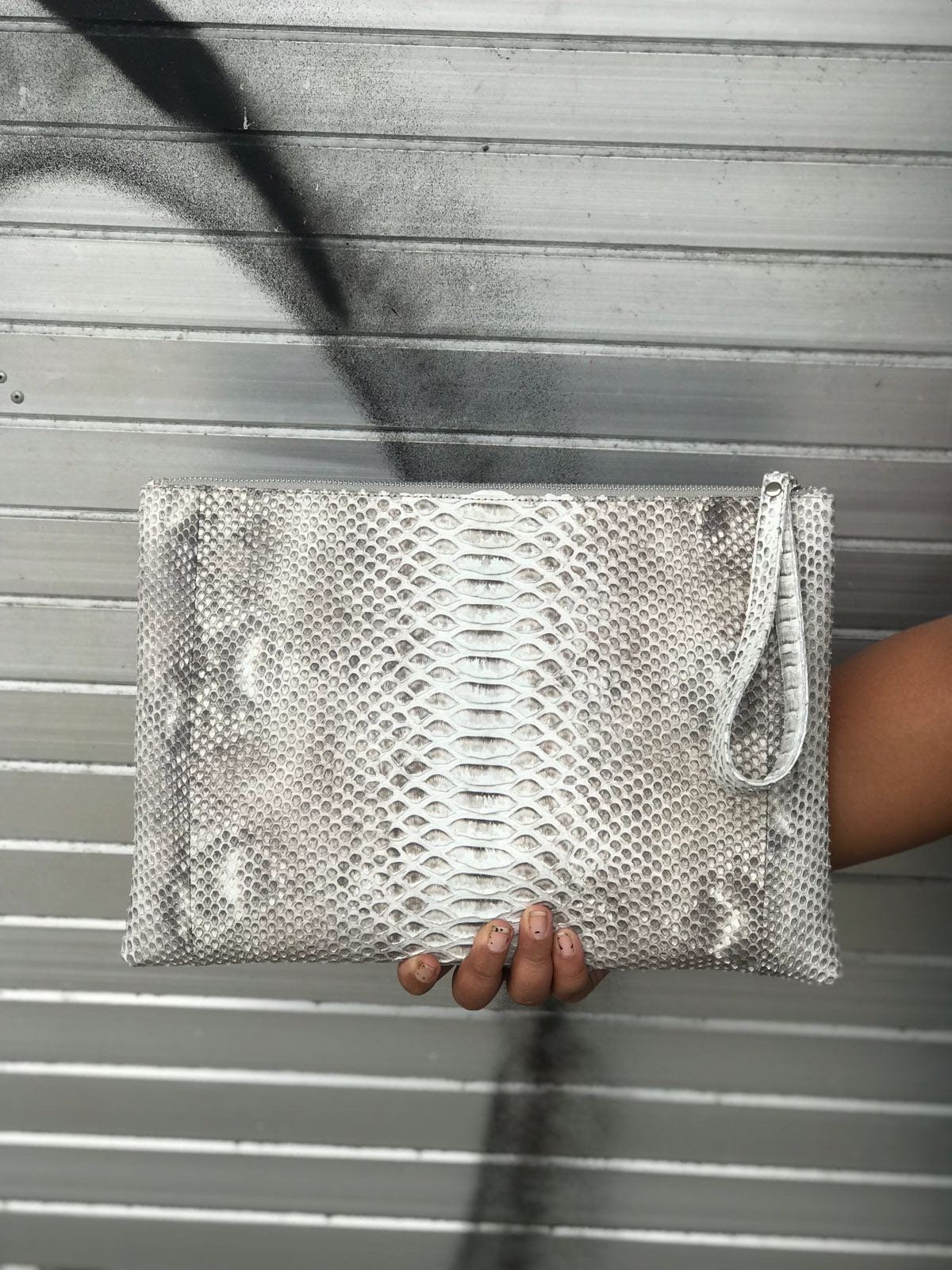 Genuine Python Skin Laptop Case — Yellow