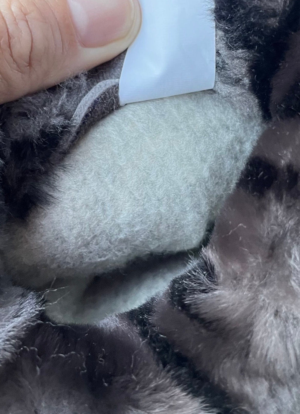 Genuine Shearling Mittens — Leopard Print