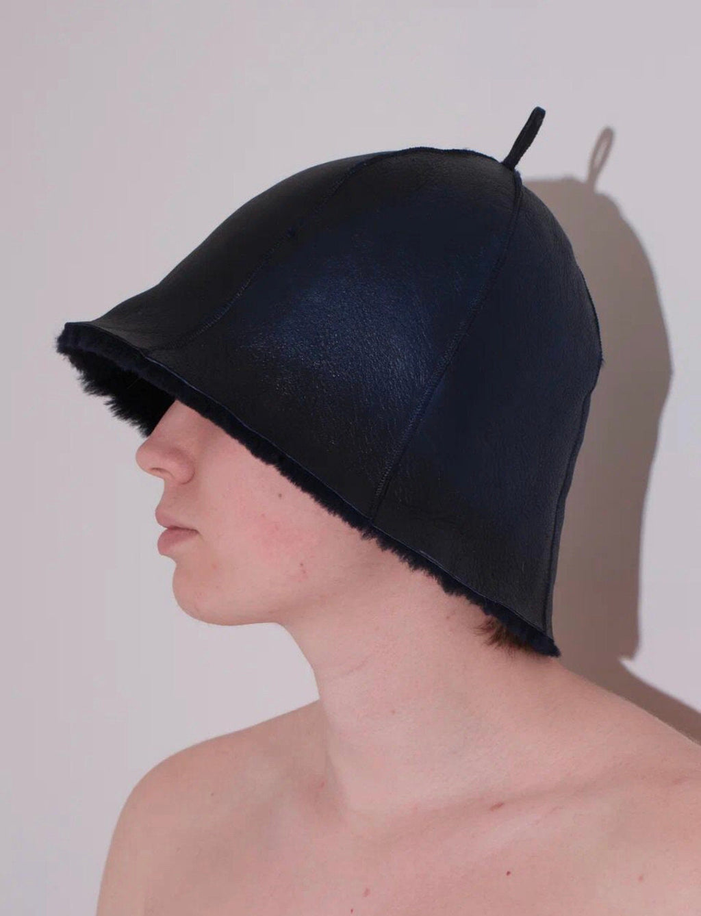 Genuine Shearling Fur Sauna Hat — Unisex