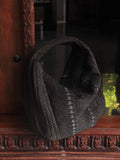 Medium Soft Hobo Python Skin Bag — Brown
