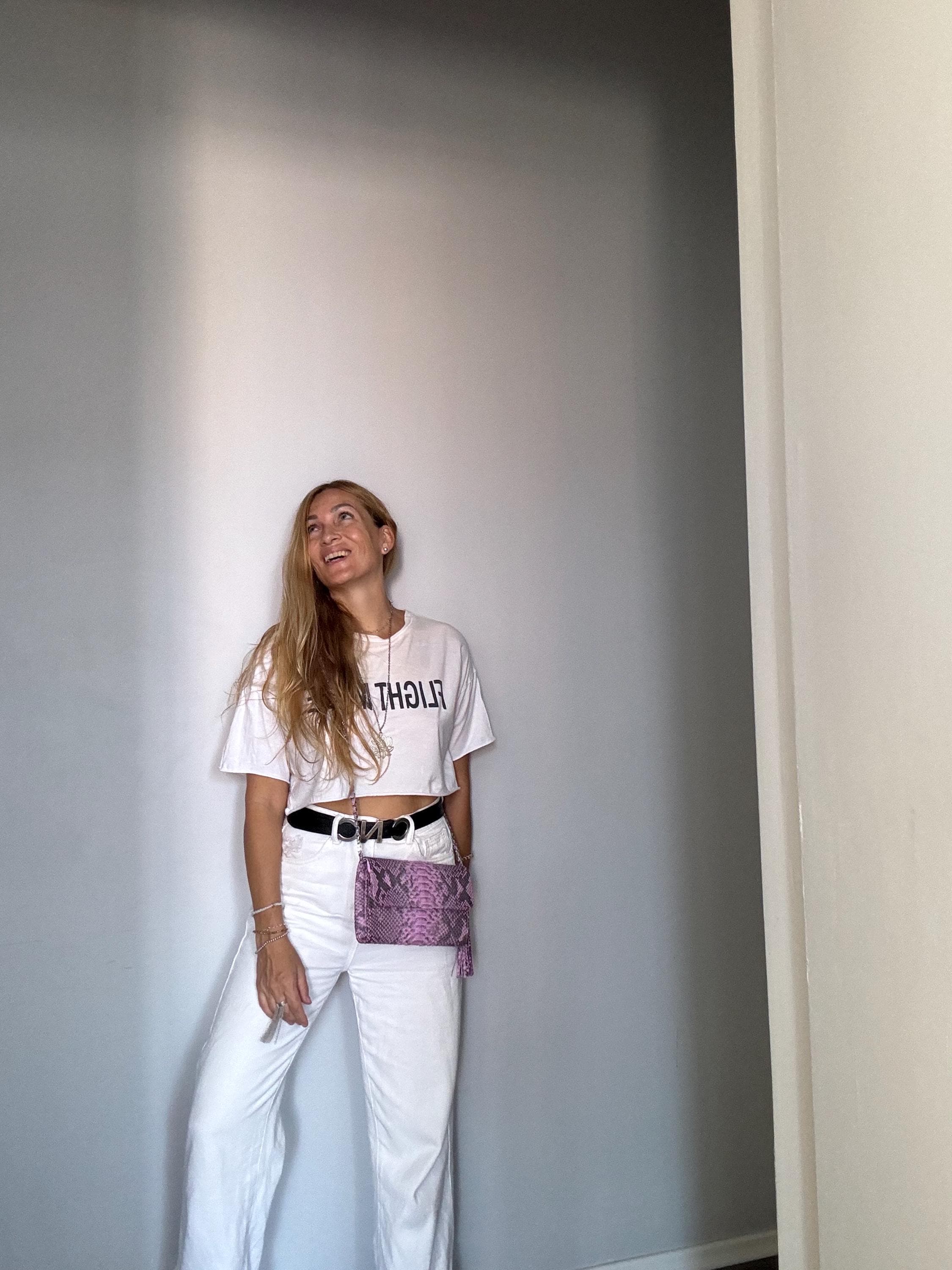 Genuine python skin classy flat clutch with shoulder chain | elegant evening women purse | designer leather bags | small shoulder pink bag