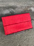 Genuine Python Skin Envelope Clutch (Ready to Ship)