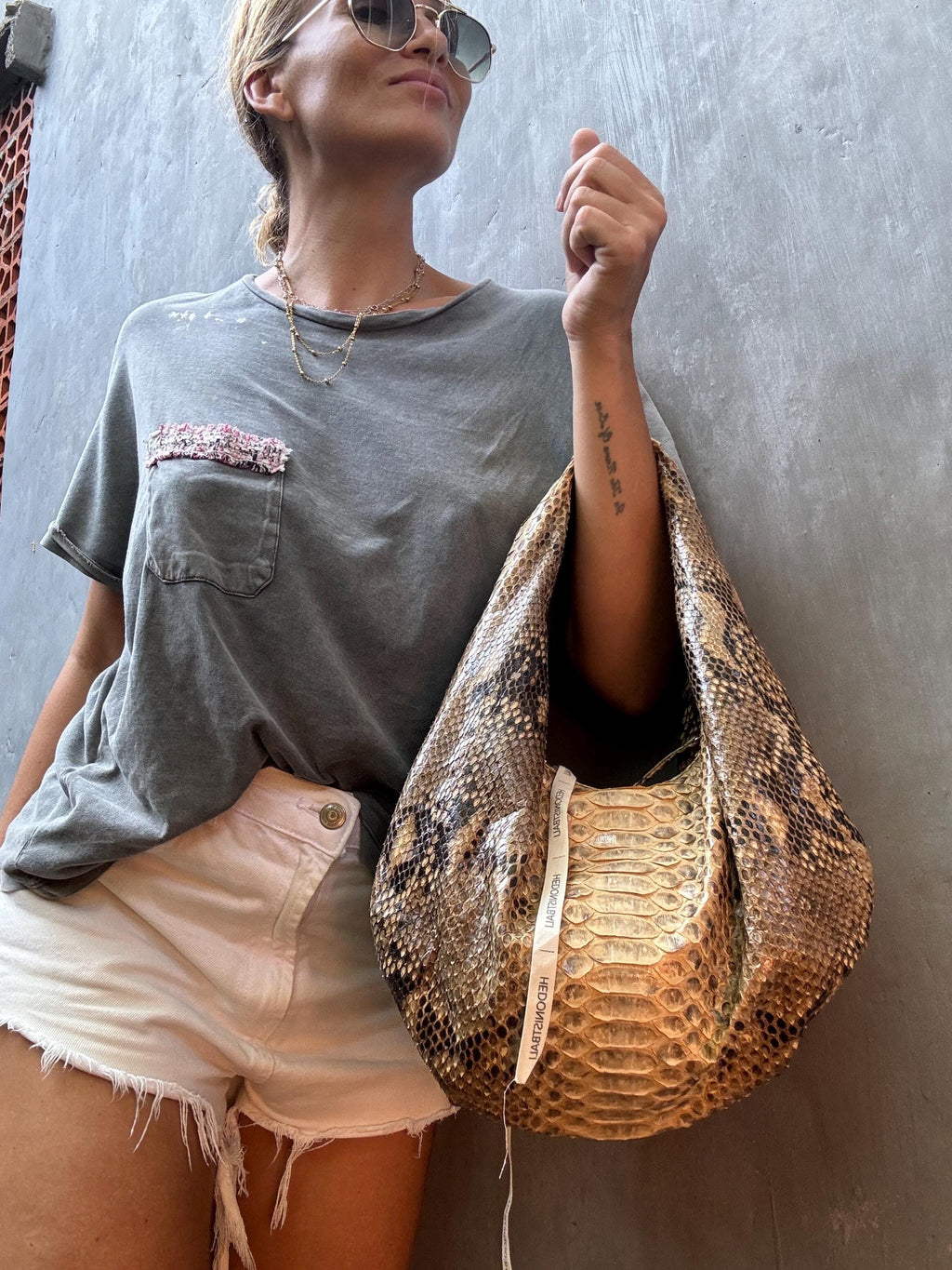 Medium Soft Hobo Classy Sport Woman Bag — Red