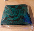 READY TO SHIP Genuine Python Skin Men Flat Wallet — Black