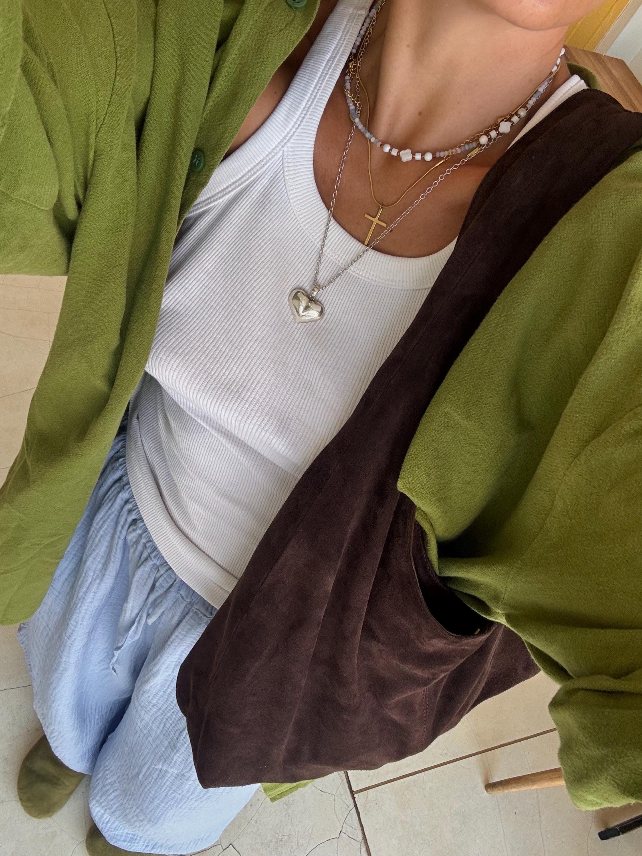 Medium Soft Hobo Brown Classy Sport Woman Bag