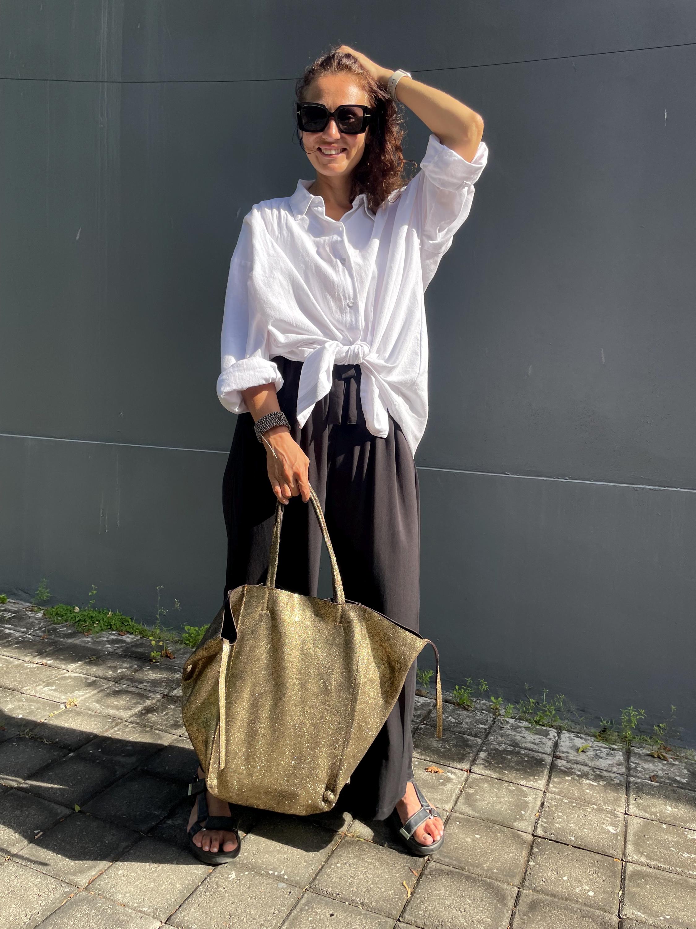 Oversized White Linen Shirt MALDI