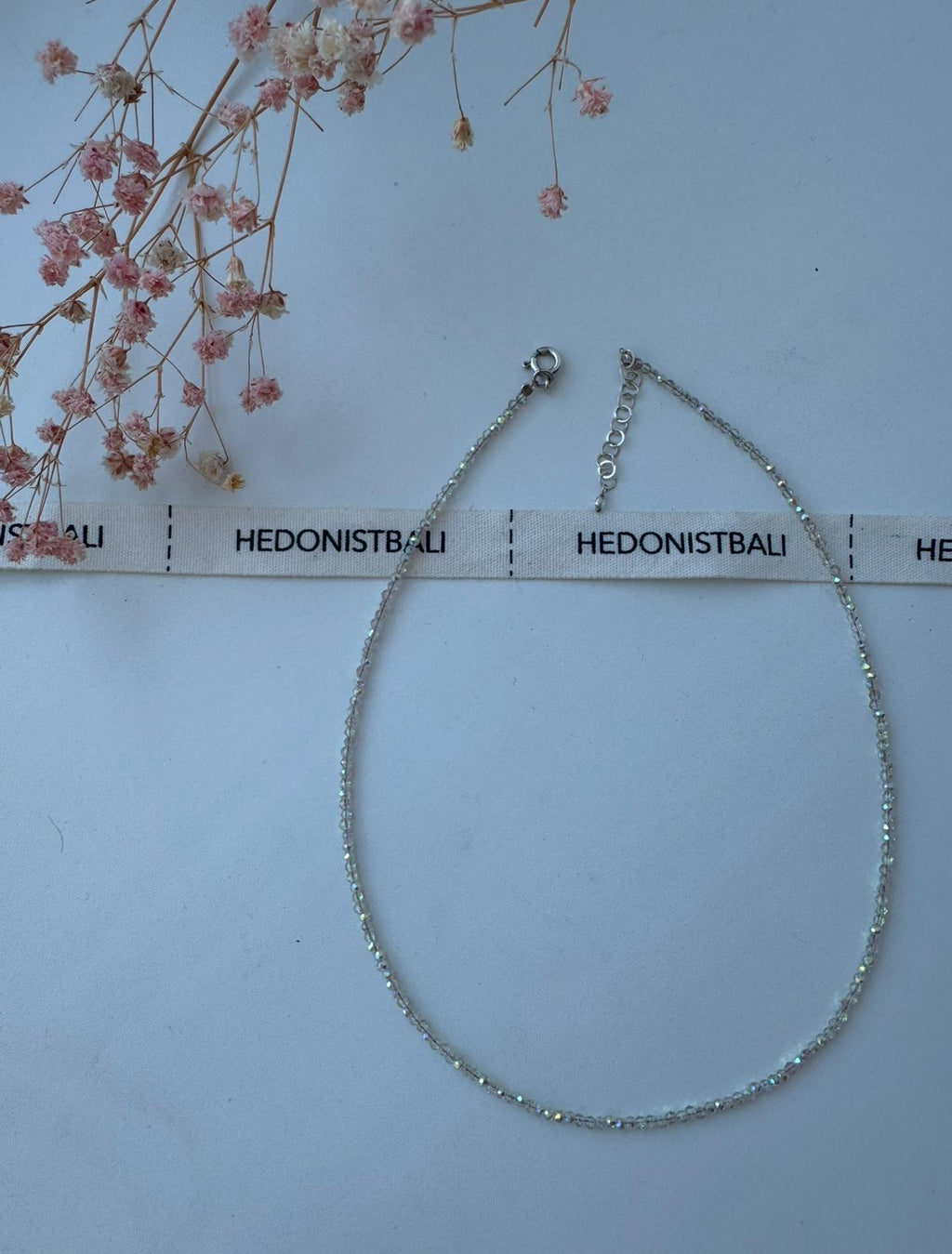 Crystal Choker Necklace — Minimalist Rhinestone