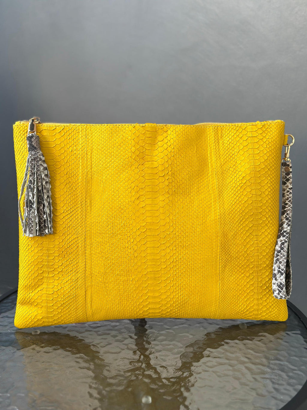 Genuine Python Skin Laptop Case