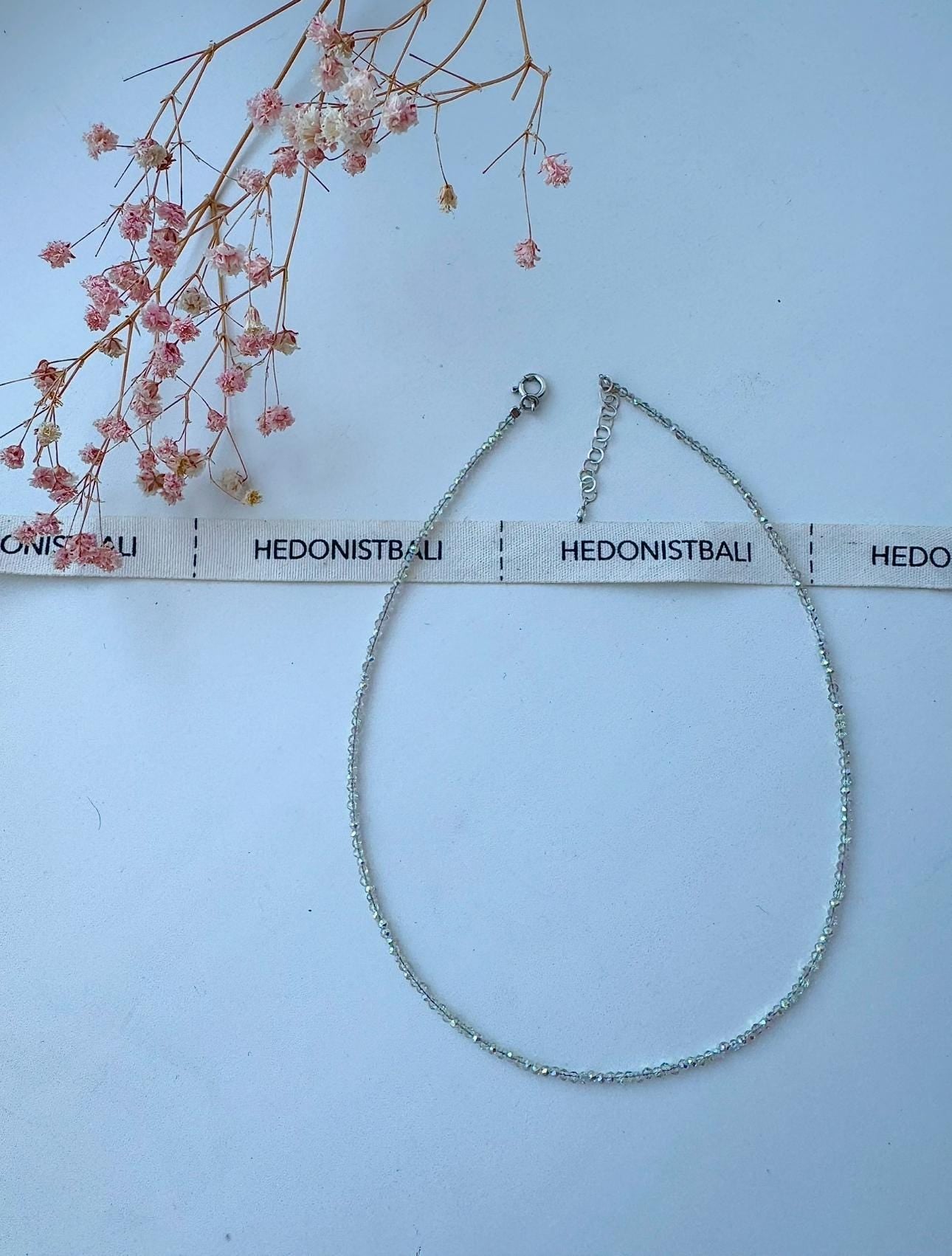 Crystal Choker Necklace — Minimalist Rhinestone
