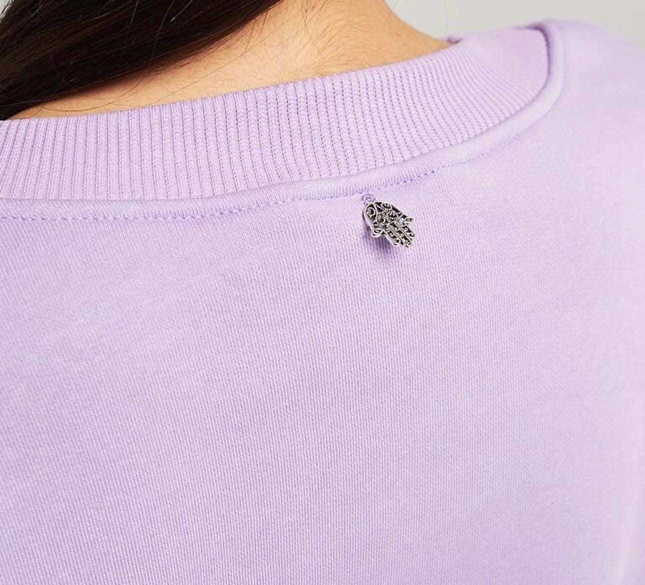 Comfy Loose Fleece Sweatshirt — Very Peri