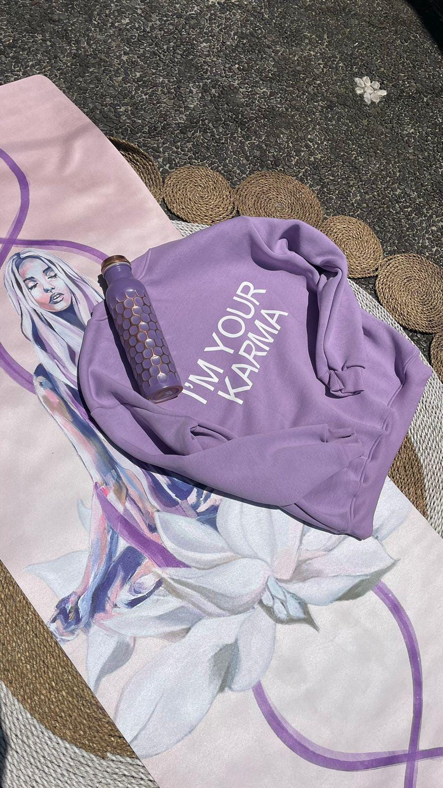 Comfy Loose Fleece Sweatshirt — Very Peri