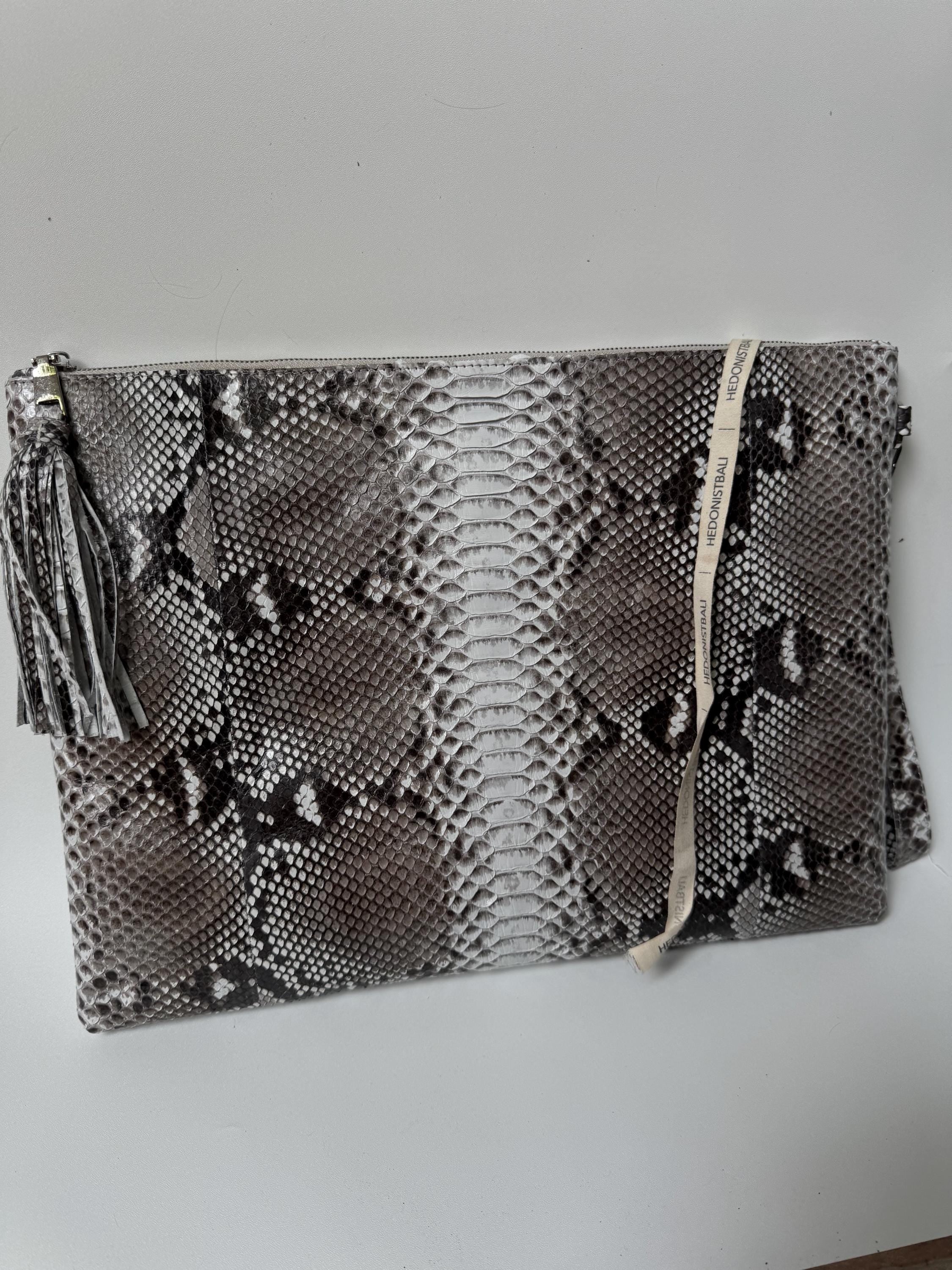 Genuine Python Skin Laptop Case — Yellow