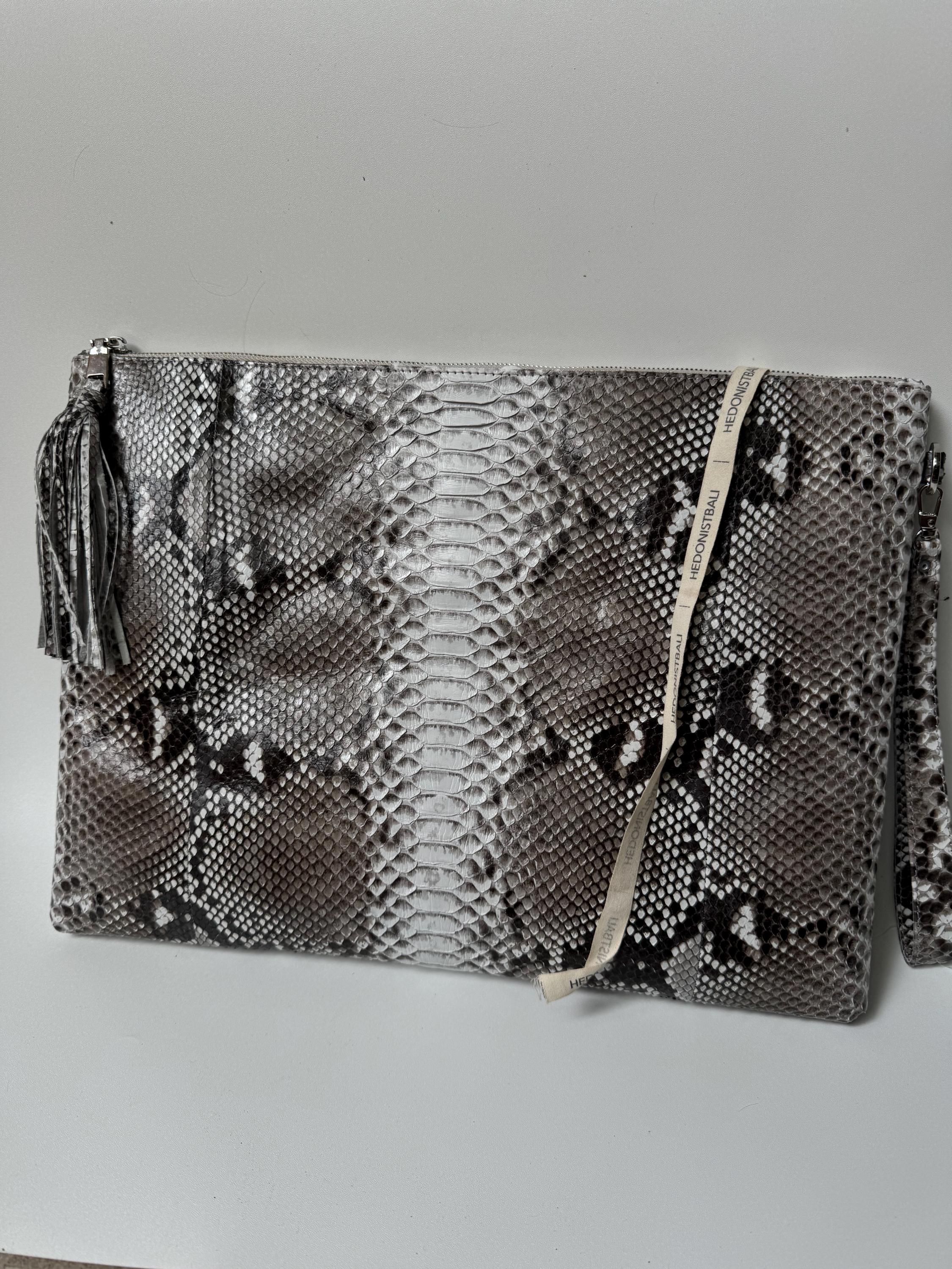 Genuine Python Skin Laptop Case — Yellow