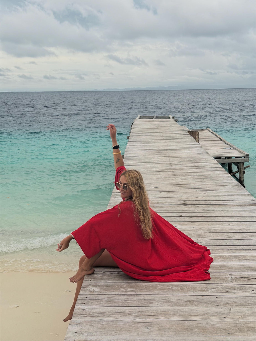 Beach Kimono — Red Hot