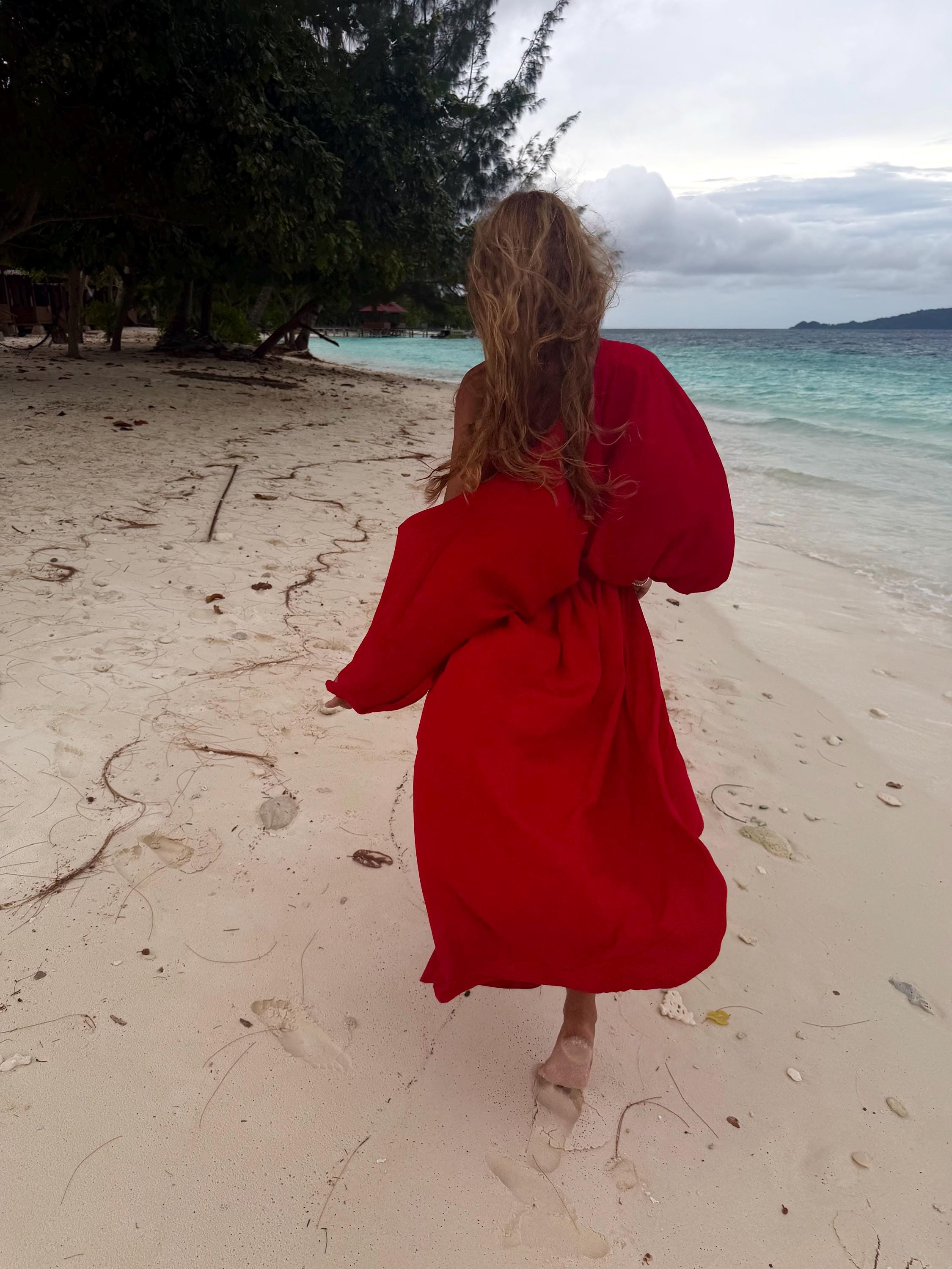 Beach Kimono — Red Hot