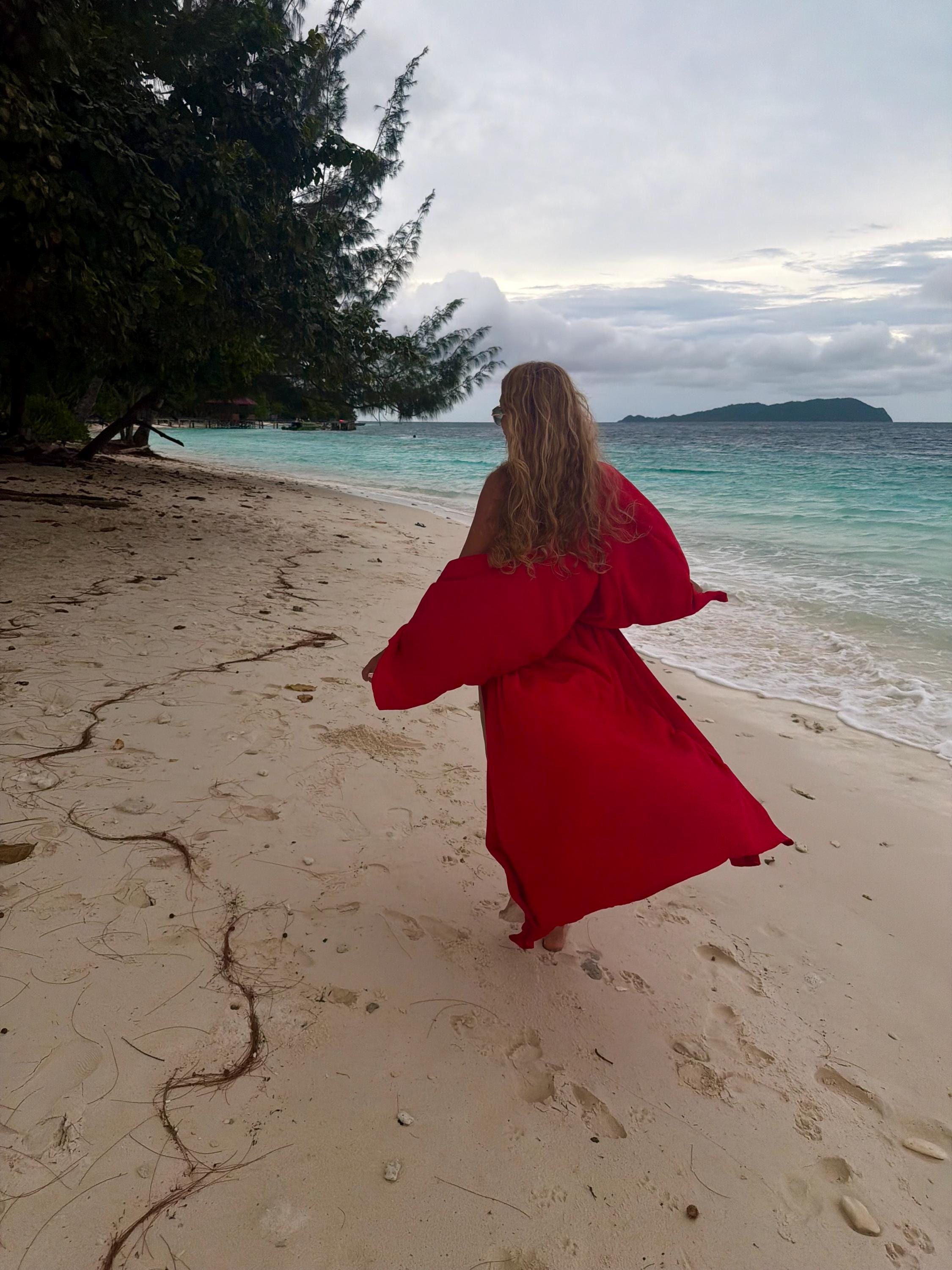Beach Kimono — Red Hot