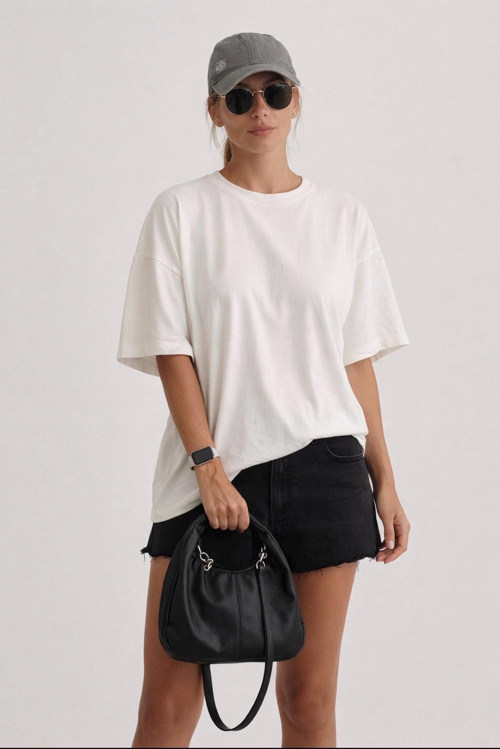 Mini Soft Hobo Classy Sport Woman Bag | Purse Genuine Lamb Skin | Hansmade bags | Black Elegant Leather Designer Soft Bag