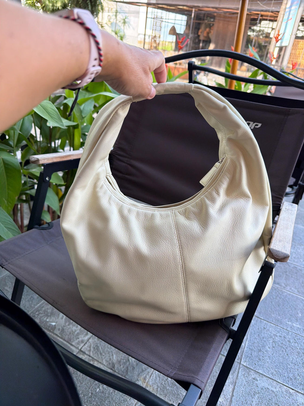 Small Soft Hobo Classy Sport Woman Bag | Purse Genuine Lamb Skin | Hansmade bags | Butter Yellow Elegant Leather Designer Soft Bag