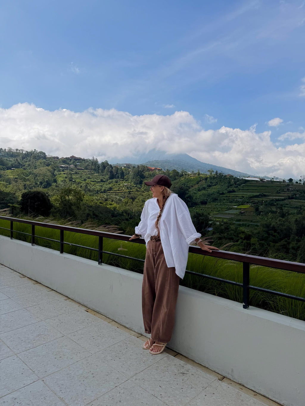 Oversized White Linen Shirt MALDI