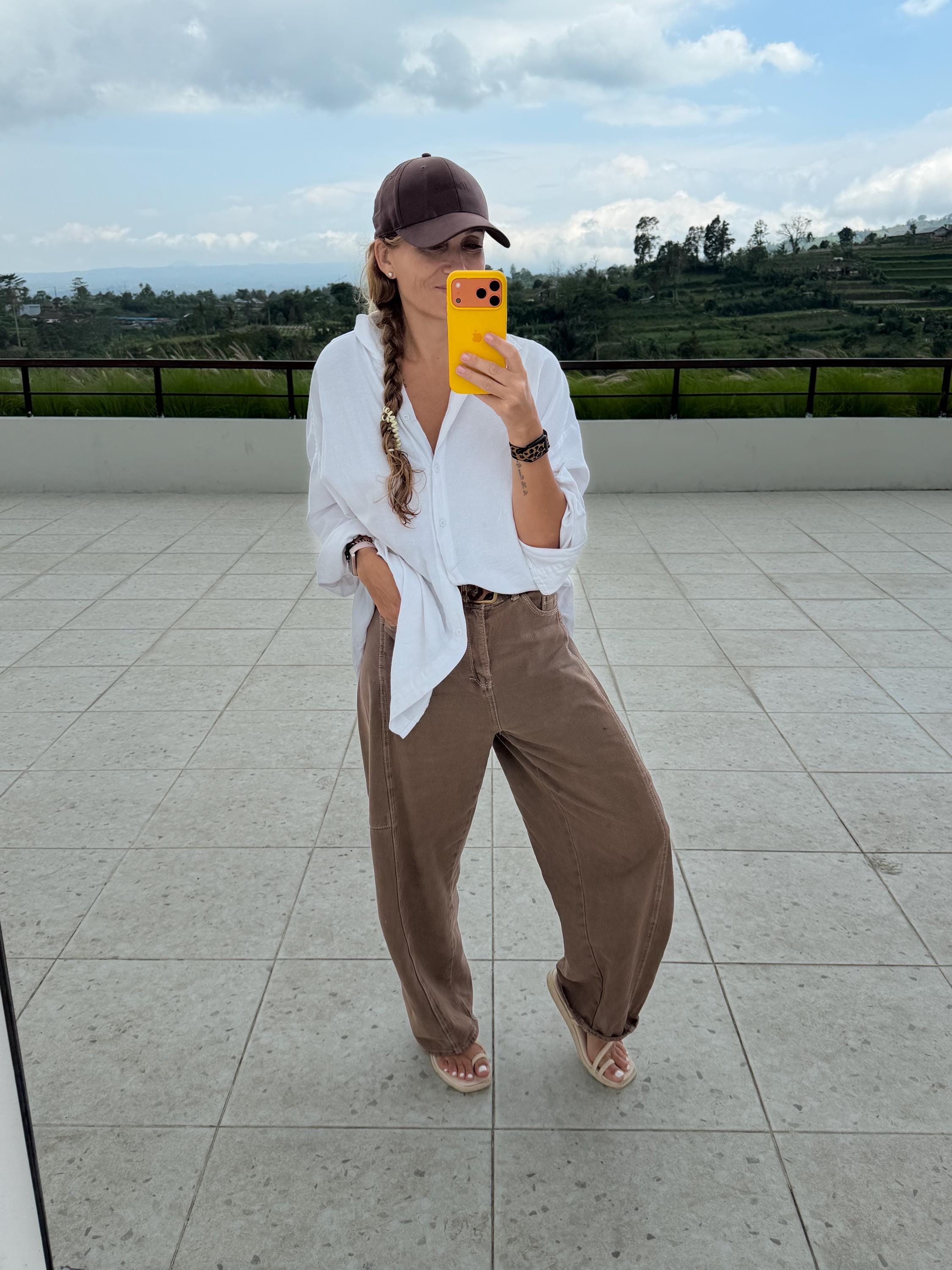 Oversized White Linen Shirt MALDI