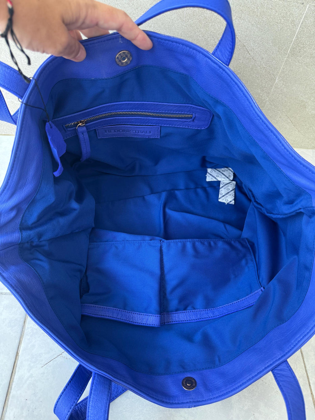 Genuine leather blue ultramarine oversize tote shopper t big bag / everyday purse / handmade bags / designer bags / summer bag /